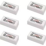 Faber Castell 7086/6 6'lı Beyaz Silgi
