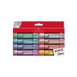 Faber Castell 8 Renk Metalik Fosforlu Kalem 2021