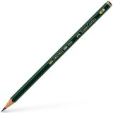 Faber-Castell 9000 Yeşil 4B Seri Dereceli Eskiz Çizim Kalemi