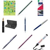 Faber-Castell A.dürer 8200-267 Çam Yeşili Aquarell Boya Kale... +8 Parça Fırsat Seti