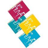 faber-castell a4 spiralli defter şato pp kapak çizgili 80 yaprak (4 lü paket) 5075000034 - 1