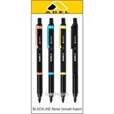 Faber-Castell Adel Metal Versatil Kalem 0.7 mm Siyah Renkli Uçlu Kalem Dayanıklı Yapı