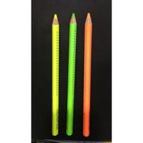 Faber Castell Ahşap Gövde Benekli Grip 3 Renk (Pembe - Turuncu - Mavi) Fosforlu Kalem