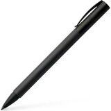 Faber-Castell Ambition All Black Tükenmez Kalem, M Uç, Çevirme Mekanizmalı, Krom Kapak, Siyah Refil