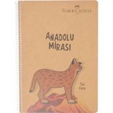 Faber-Castell Anadolu Mirası Spiralli Defter, A4, 100 Yaprak, 70g Kağıt, Çizgili, 500 Mikron PP
