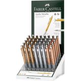 faber-castell apollo versatil kalem 0.7 0.5 metalik renk (40 lı paket) - 1 - Karışık-Çok Renkli - Yok