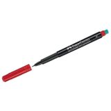 Faber-Castell Asetat Kalemi 0.4mm S Üç Renk Faber Castel Asetat CD Kalemi - Kırmızı