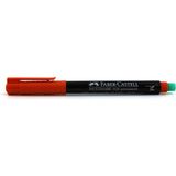 Faber-Castell Asetat Kalemi 1.0 mm M Üç Renk Faber Castel Asetat CD Kalemi - Kırmızı