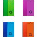 Faber-Castell Bicolor Spiralli Defter 100 Yaprak A4 Kareli 4'lü