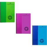 Faber-Castell Bicolor Spiralli Defter 140 Yaprak A4 Kareli 3'lü