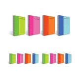 Faber-Castell BiColor Spiralli Defter, A4, 80 Yaprak, 70g Kağıt, Çizgili, Dayanıklı PP Kapak, Asorti Renkler, Kullanışlı ve Şık Tasarım 3lü paket