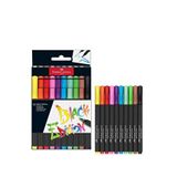 Faber Castell Black Edition 10’lu Parlak Renkli Keçeli Kalem Seti - Siyah
