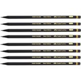 Faber-Castell Black Edition 2,5b Sınav Kalemi Kurşun Kalem (8 Adet)