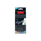 Faber Castell Black Edition Kuruboya Kalem Seti 12li Neon ve Pastel Renkler 116410