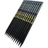 Faber-Castell Black Edition Süper Soft 2b+ Kurşun Kalem, 12'li Set, Siyah