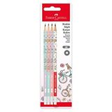 Faber Castell Blister Bisiklet 4 Adet Silgili Kurşun Kalem