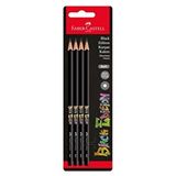 Faber Castell Blister Black Edition 4 Adet Kurşun Kalem