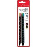 Faber-Castell Blister Kurşun Kalem 4'lü, Party - Standart - Çok Renkli