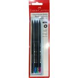 Faber-Castell Blister Naturel Siyah Kurşun Kalem 4'lü