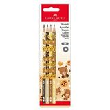Faber Castell Blister Sevimli Ayıcıklar 4 Adet Kurşun Kalem
