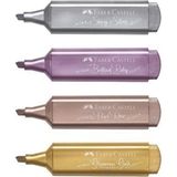 faber-castell bls fosforlu kalem 46 metalik renk 4 renk - Yok