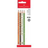 Faber-Castell Bls. Spor Serisi Kurşun Kalem 2b 4'lü Fsc