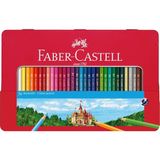 Faber-Castell Boya Kalemi 36'lı , Metal Kutu,yumuşak Mineli,parlak Canlı Renkler