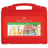Faber-Castell Boyama Çantası Çok Renkli 37 Parça Çocuklar İçin Eğlenceli Sanat Seti