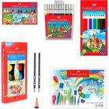 Faber-Castell Boyama Seti 5'li + Resim Kalemi 2'li