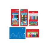 Faber Castell Boyama Seti ve 25x35 Resim Defteri Hediye – Sulu, Pastel, Keçeli, Kuru Boya(Karma Renk Gönderilir)