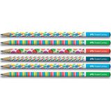 Faber-Castell Bubble Yuvarlak Kurşun Kalem 6'lı