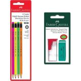 Faber-Castell Candy Silgili Kurşun Kalem + Kutulu Kalemtıraş+Silgi