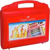Faber-Castell Çocuklar İçin Boyama Çantası 12 Renk Boya Kalemi 8 Renk Suluboya Seti