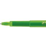 Faber Castell dantel, genişlik, 0,8 mm, şeffaf gövde, elma yeşili, suya dayanıklı, şeffaf, 10 adet