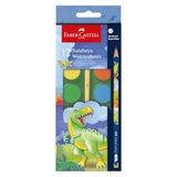 FABER-CASTELL Dino Büyük Boy Suluboya 12'li& 1 Kurşun Kalem