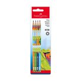 Faber-Castell Dino Kurşun Kalem, 2b, 12'li Paket, Dinozor Desenli