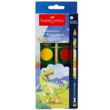Faber-Castell Dino Sulu Boya 12 Renk ve Kurşun Kalem