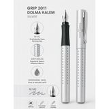 Faber Castell Dolma Kalem Grip 2011 M Uç Silver