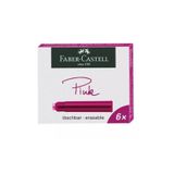 Faber Castell Dolma Kalem Kartuşu Pembe 6’lı – Canlı ve Akıcı Yazım Deneyimi
