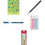 Faber-Castell Dolma Kalem Neo Slim, Uç M, Metal Siyah, Pembe... +4 Parça Fırsat Seti