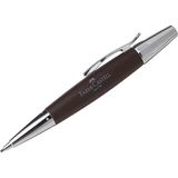 Faber Castell E-Motion Koyu Kahverengi Krom Ahşap Versatil Kalem
