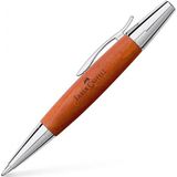 Faber Castell E-Motion Krom/Ahşap Prestij Tükenmez Kalem, Kahverengi / 148382
