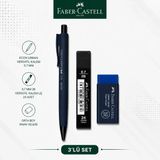 Faber-Castell Econ Urban 0,7 Lacivert Versatil Kalem+0,7 Uç+Orta Boy Sınav Silgisi