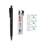 Faber-Castell Econ Urban Versatil Uçlu Kalem Seti 0.7 Mikro Kalem Ucu Ve 3 Adet Silgi