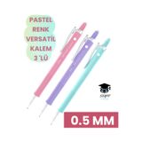 Faber Castell Edge Versatil Kalem, 0.5 MM, Pastel Renk, 3'lü Set