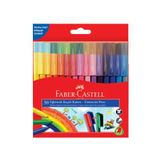 Faber Castell Eğlenceli Keçeli Kalem 30 Renk, Geniş Renk Yelpazesi, Su Bazlı Mürekkep, Bağlanabilir Kapak