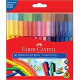 Faber-Castell Eğlenceli Keçeli Kalem 30'lu Set Renkli Çocuk Oyunları İçin Dayanıklı Tasarım