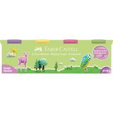 Faber-Castell Eğlenceli Oyun Hamuru 4x100 gr Pastel Renklerde Güvenli Yumuşak Hamur Seti