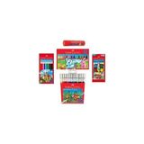 Faber-Castell Faber 12 Li Kuru-Keçeli-Sulu-Pastel Boya Set ve 22GR Stick