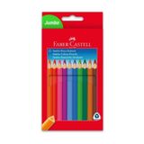 Faber Castell Faber 12 Renk Jumbo Üçgen Tam Boy Kuru Boya 116615